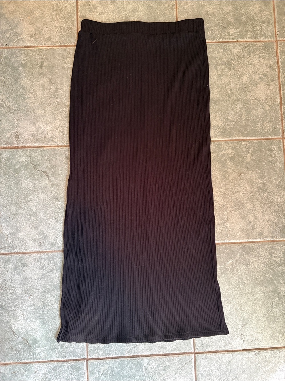 Old Navy Black Ribbed Maxi Skirt